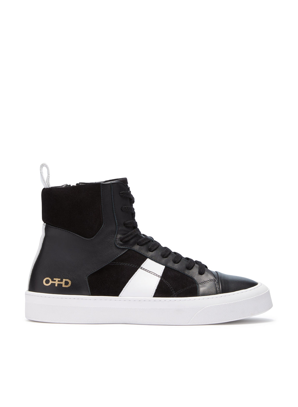 Hi-Top Zip Sneaker (Black)