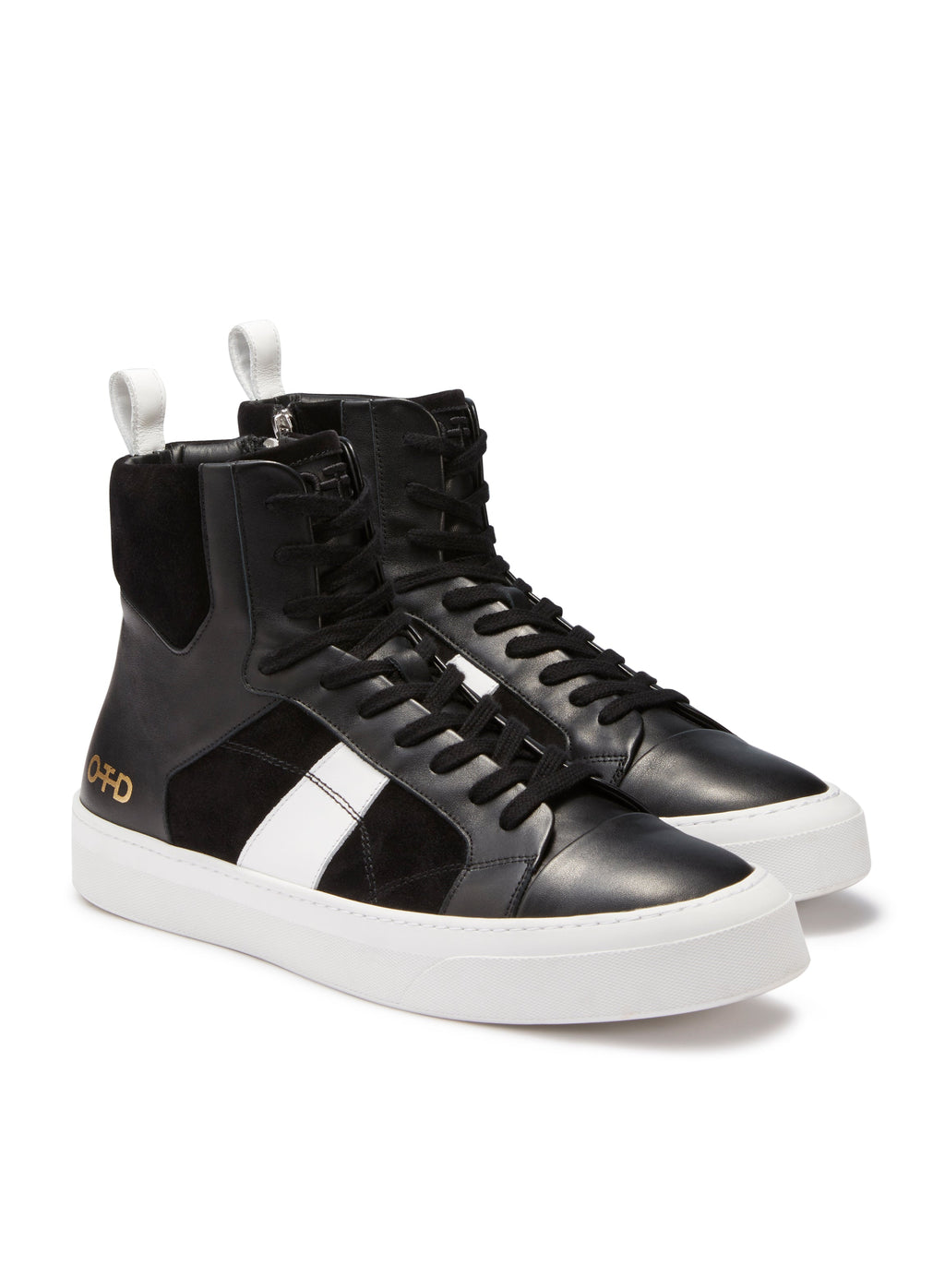Hi-Top Zip Sneaker (Black)