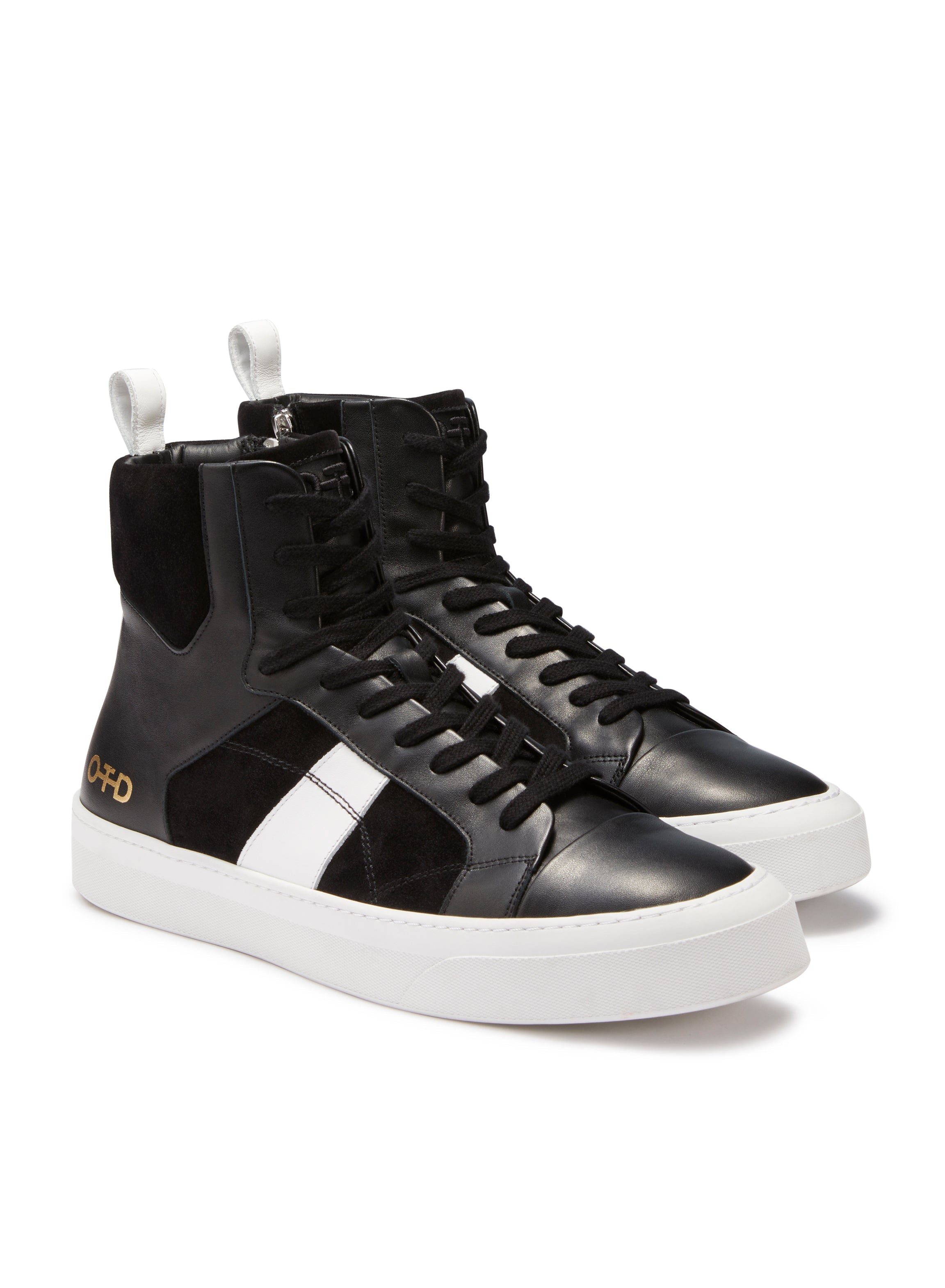Hi-Top Zip Sneaker (Black)